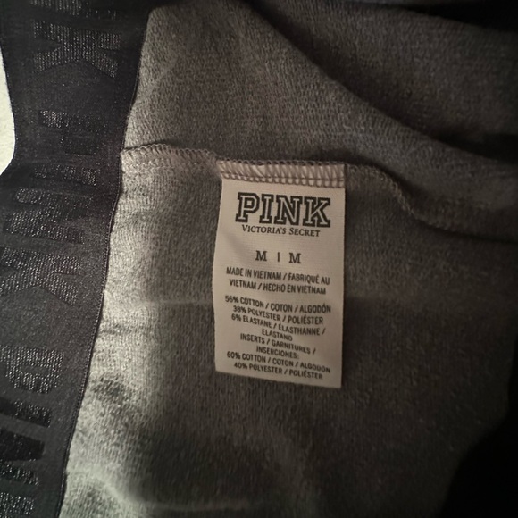 Victoria’s Secret PINK joggers sweatpants gray with leopard design - Picture 5 of 6